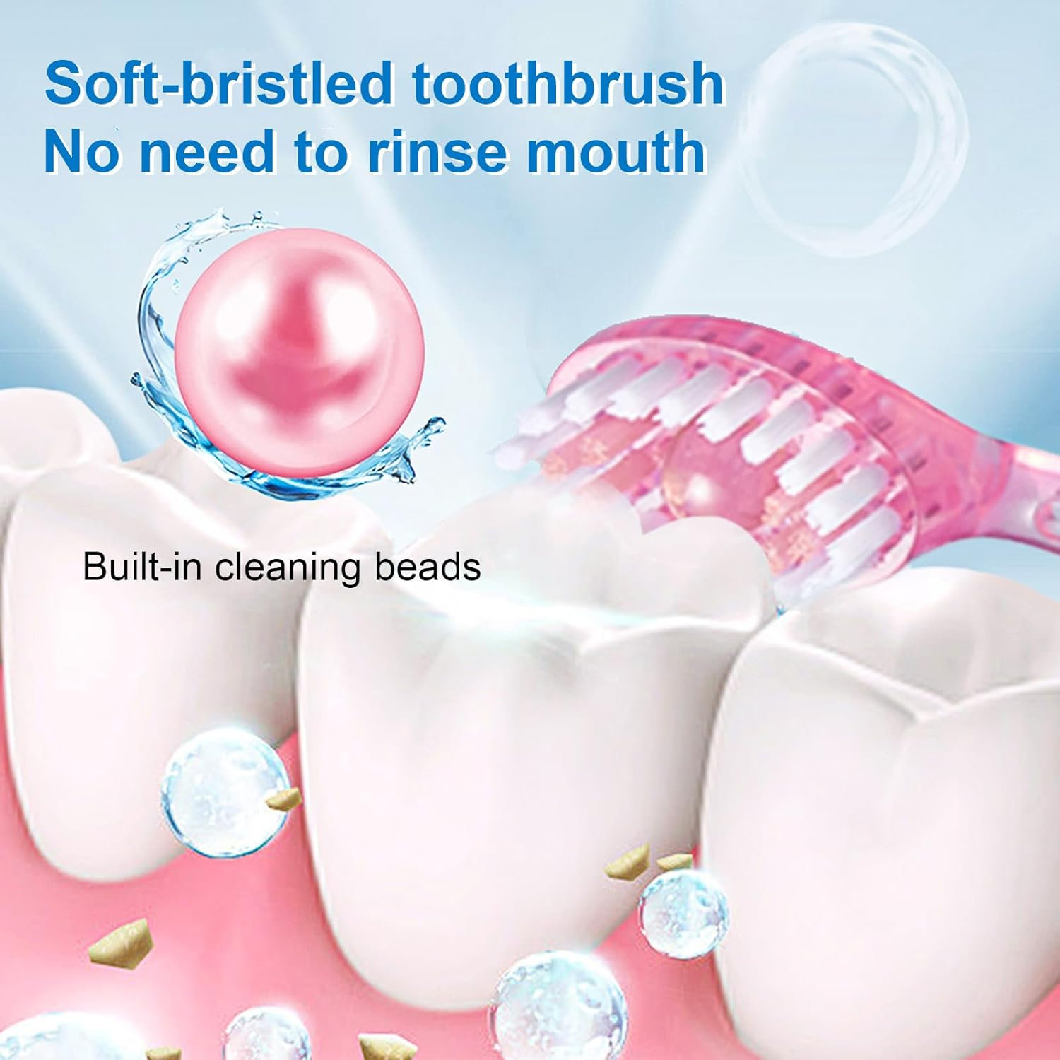 12PCS Prepasted Mini Disposable Toothbrush Set 5-In-1 Travel Toothbrush with Tongue Scraper Floss Pick Individually Wrapped, On-The-Go Toothbrush for Work Travel image number 3