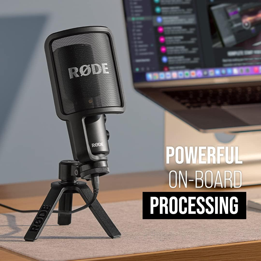 R&Oslash;DE NT-USB+ Professional-Grade USB Microphone for Podcasting, Streaming, Gaming, Music Production, Vocal and Instrument Recording image number 5