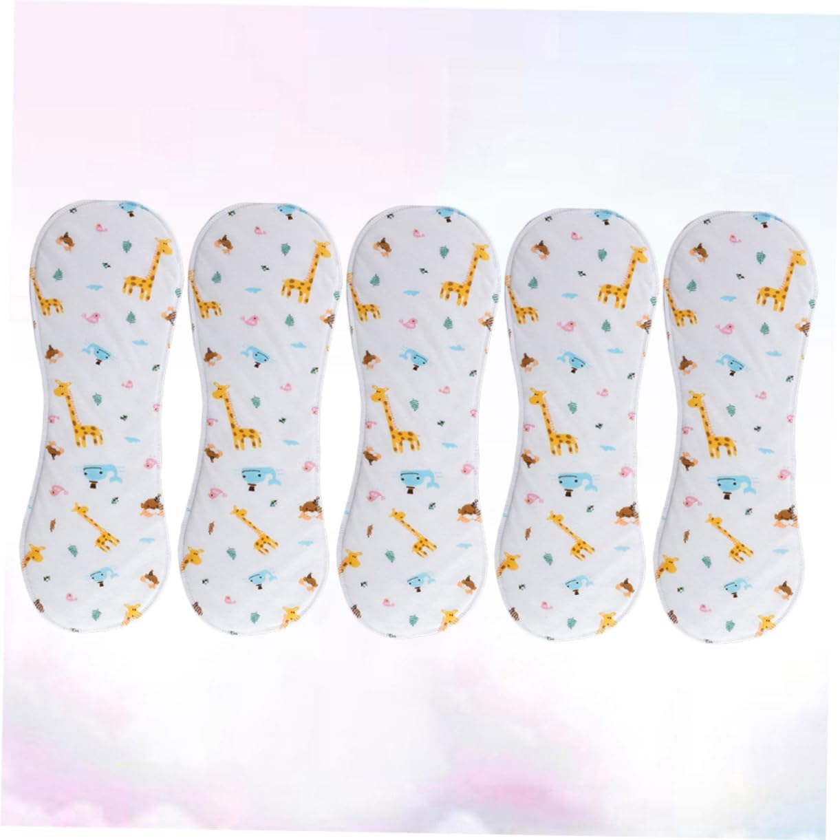 5Pcs Breathable Washable Diaper Cotton Boy Girl Nappies Leakproof Gentle Wash Newborn Nappies Material image number 2