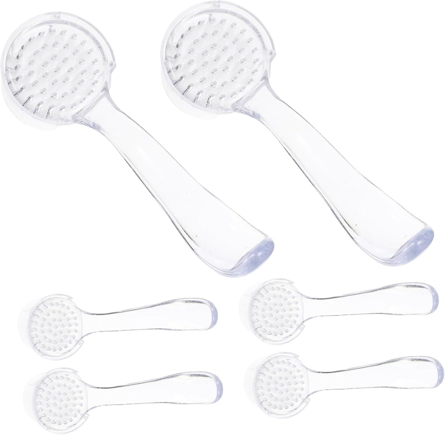 6Pcs Manicure Brush Fingernail Brush Tool Nail Cleaner Compact and Comfortable