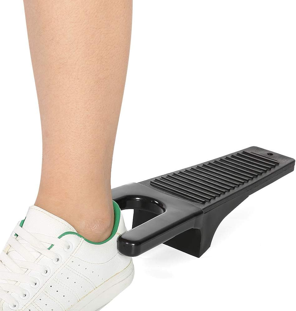 &lrm;Joyzan Boot Jack Puller, Shoe Dryer Boots Wedge Shoe Remover Puller Offer Removing Tools Slippers Unloader Dismount Set Removal Aid Unlatcher Tool Bootjack for Women Men Cowboy Work Outdoor Muck Shoes, Black image number 4