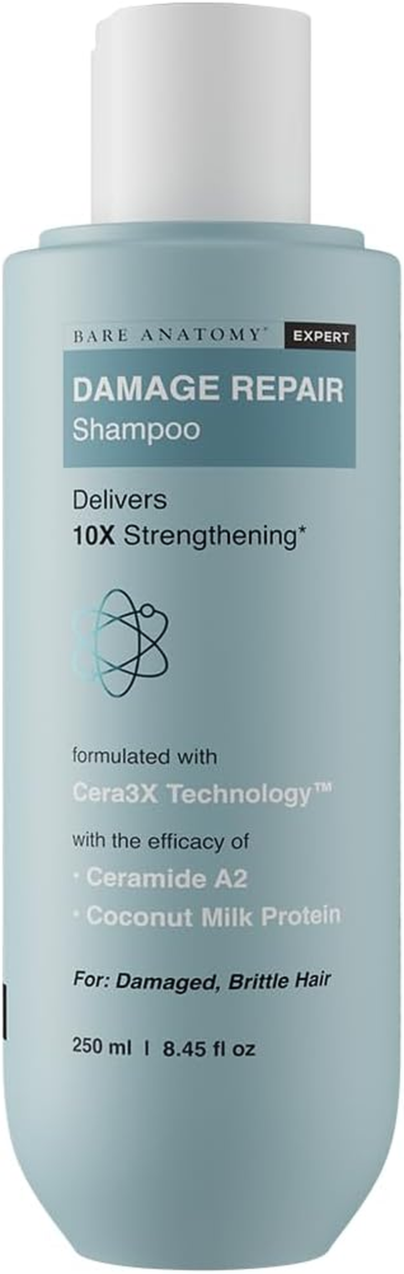 Bare Anatomy Damage Repair Hair Shampoo | Suitable for All Hair Types | Dry & Frizzy Hair | Paraben & Sulphate Free | Women & Men | for Damaged & Weakend Hair 8.4 Ounce image number 3