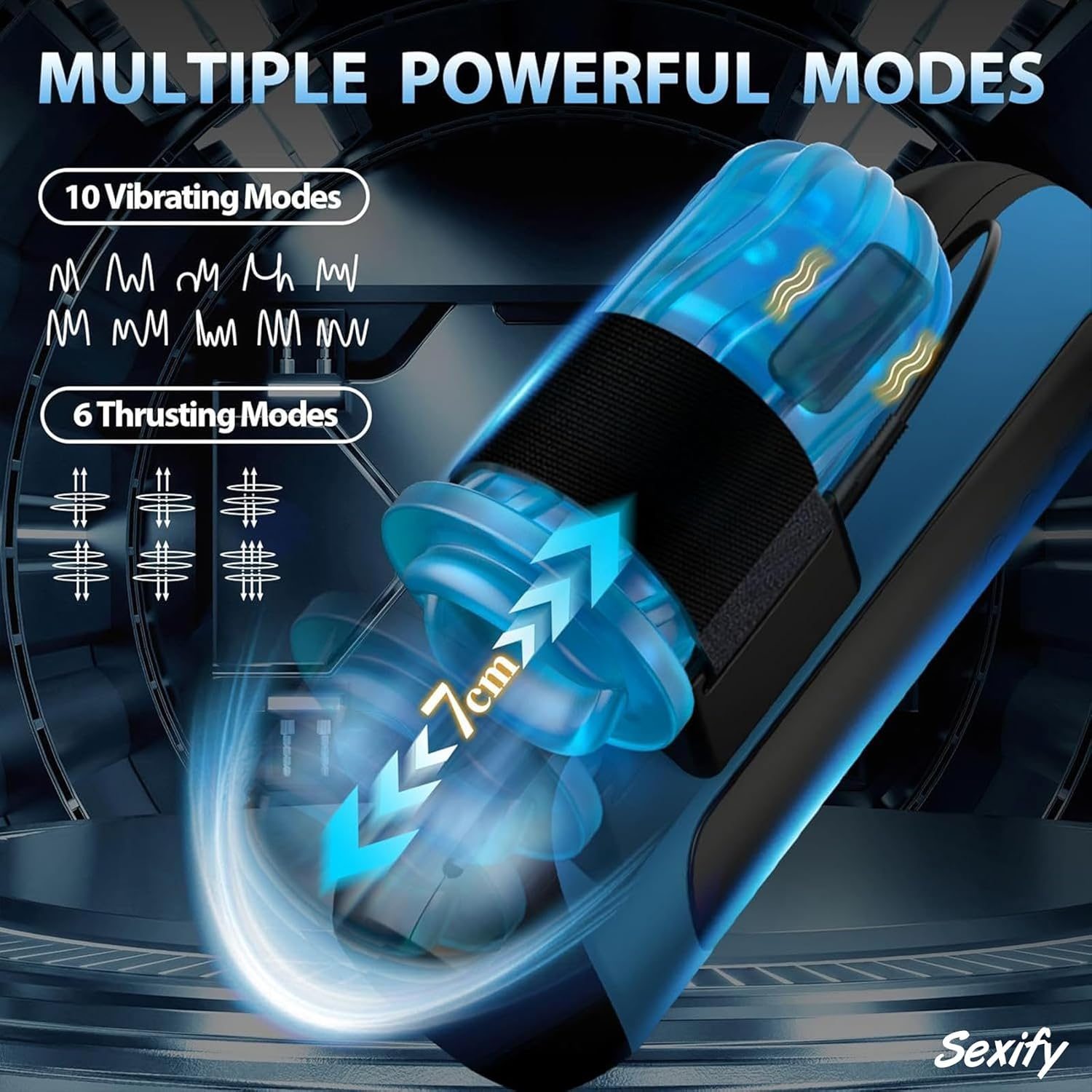 Automatic Male Masturbator Sex Toys for Men, Male Masturbator Cup with Thrusting Stroking Vibrating, Penis Stimulation, 3D Realistic Textured Electric Auto Stroker Electric Pocket Pussy Blow Job Oral Adult Toys for Men Masturbation Sex Toy