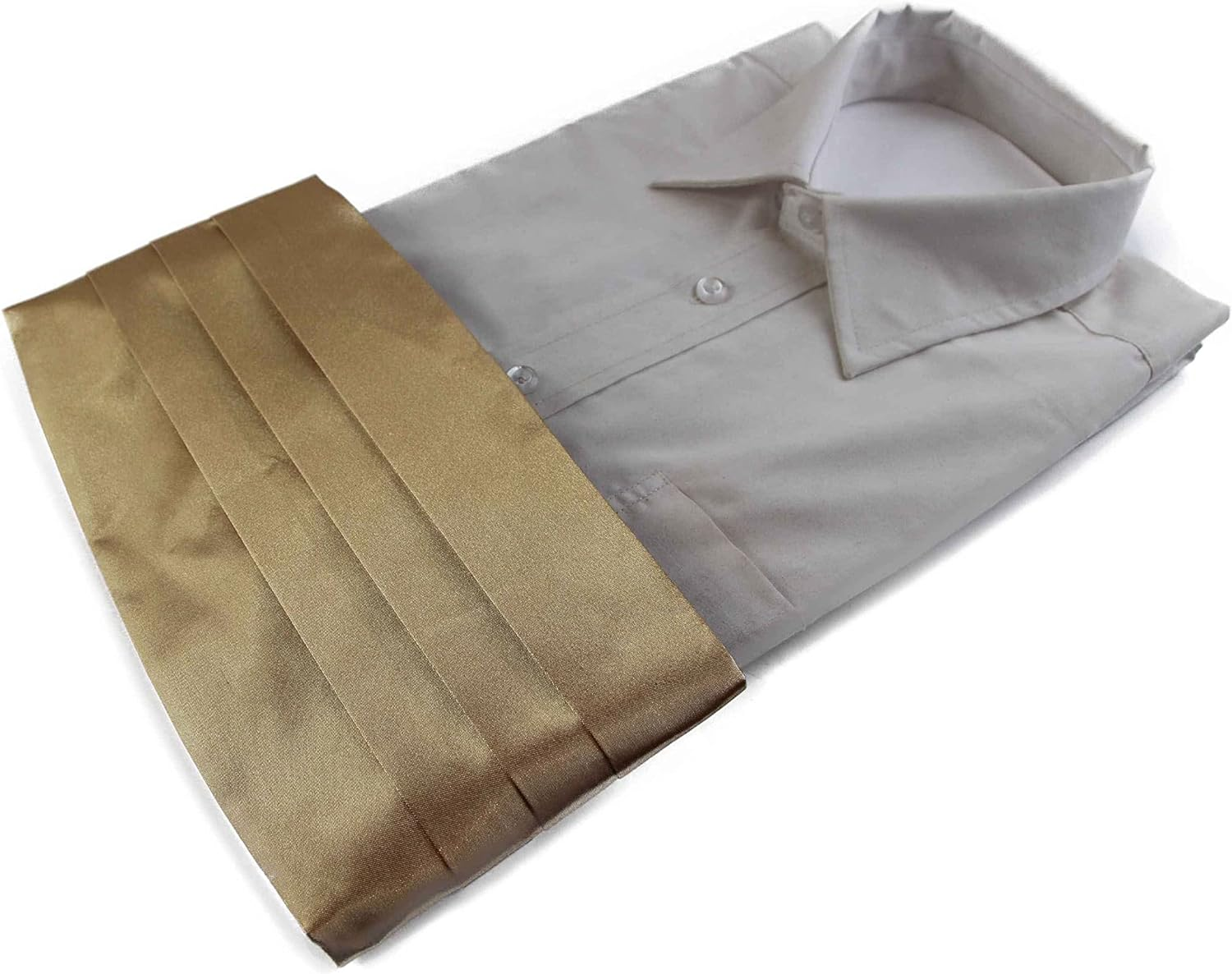 Mens Gold Adjustable Cummerbund