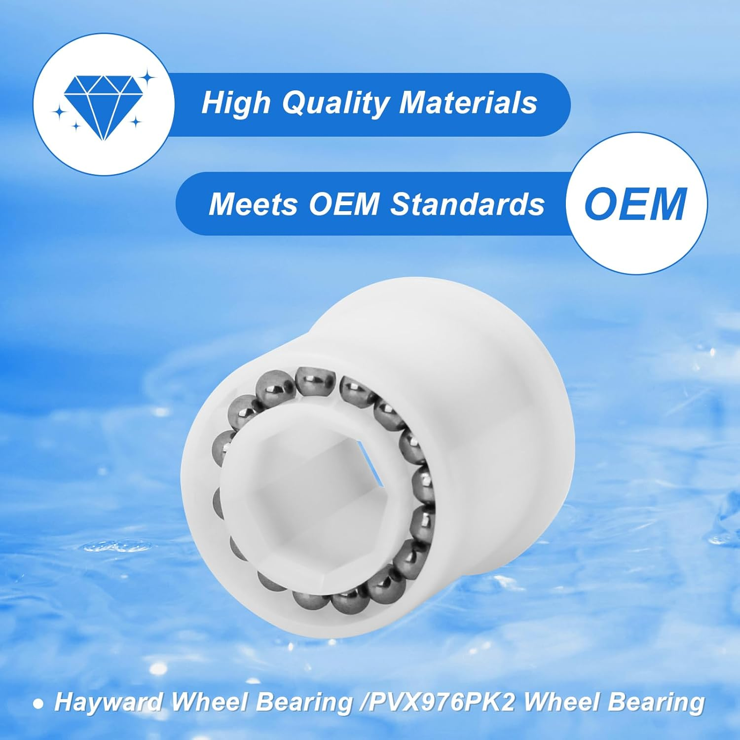 Arrogantf PVX976PK2 Wheel Bearing Compatible with Hayward Pool Cleaners Part for Aquanaut Poolvergnuegen Phoenix Pool Vacuum Parts Wheel Bearing 2 Wheel 4 Wheel Pool Cleaners Parts 200 400 450, 2 Pack image number 5