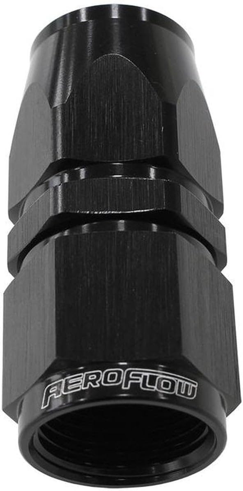 Aeroflow 200/570 PTFE Straight Hose End -6AN Black (AF201-06DBLK)