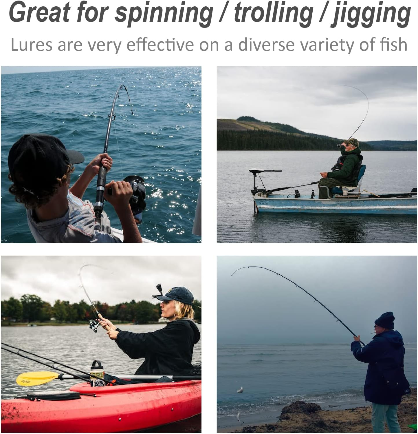 Soft Plastic Lures Bait Great for Sinker Hook Saltwater Fishing Freshwater Reef Paddle Tail Swimbait Fishing image number 1