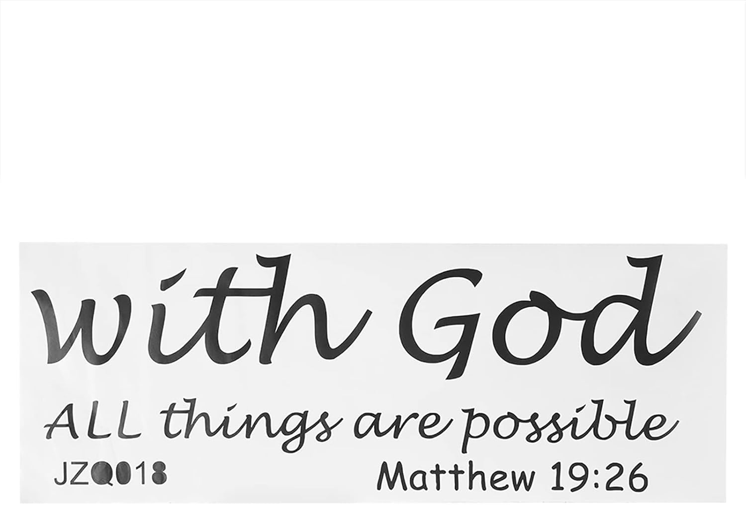 God All Things Are Possible Wall Decal, Christian Wall Decal Religious Bible Verse Proverbs Sticker for Bedroom Living Room Kids image number 6