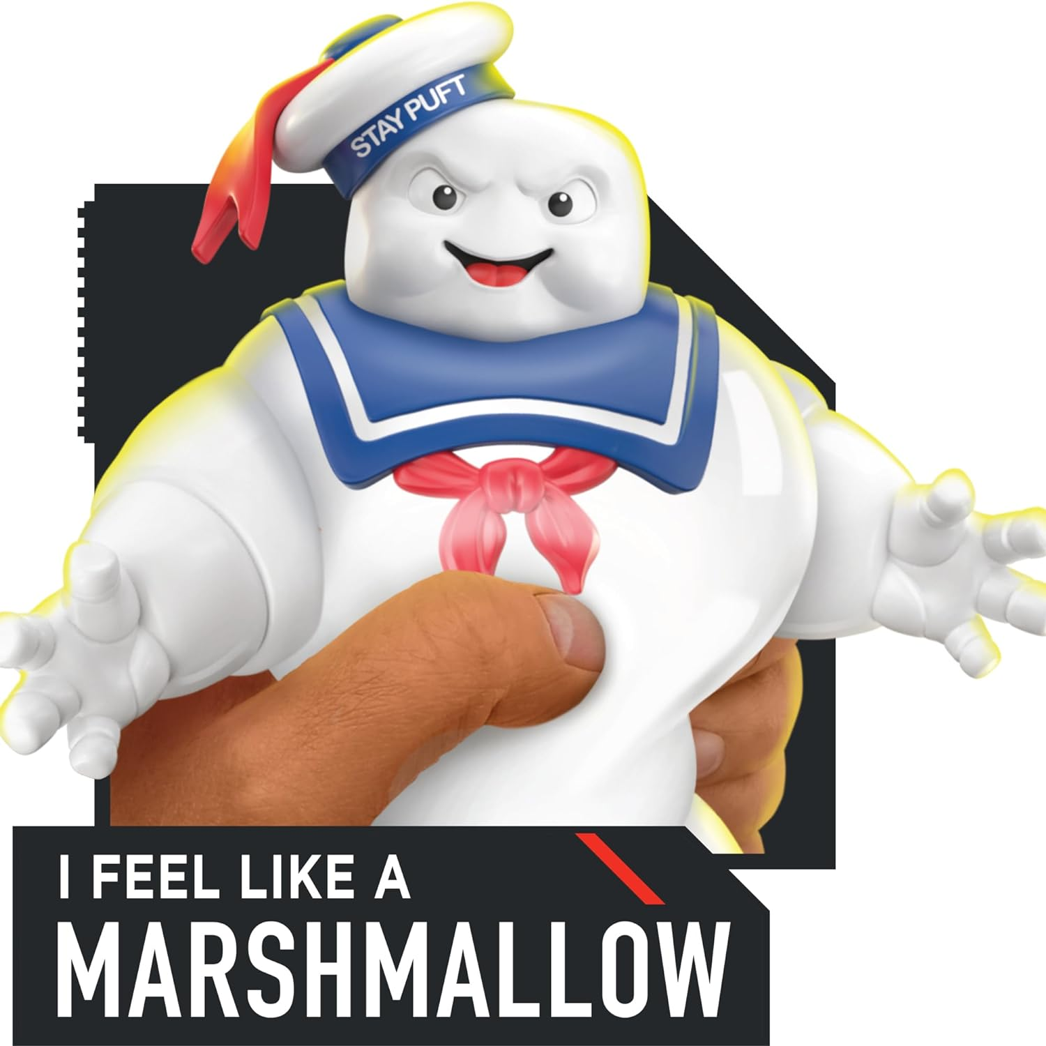 Heroes of Goo Jit Zu Ghostbusters Squishy Stay Puft Figure |Unique Goo Filling | Stretches up to 3X Its Size | Stretch, Twist and Watch It Return to Its Original Size and Shape image number 2