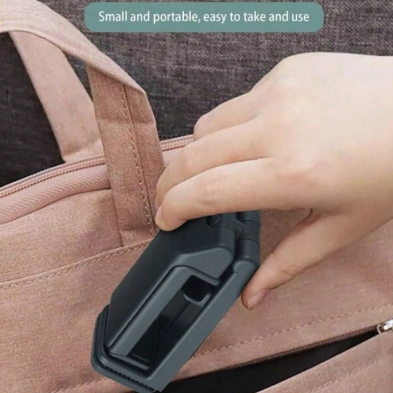 Phone Holder, 360&deg; Rotation Travel Mount Clip, Portable Foldable Airplane Essentials Phone Holder for Tray Table, Travel Airplane Essentials for Women and Men and Toddlers image number 3