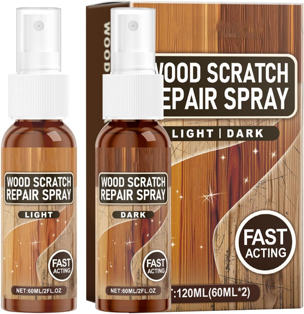 Wood Scratch Repair - Furniture Paint Pen Kit - Fast Wood Scratch Correction | Wood Scratch Remover - Polishing