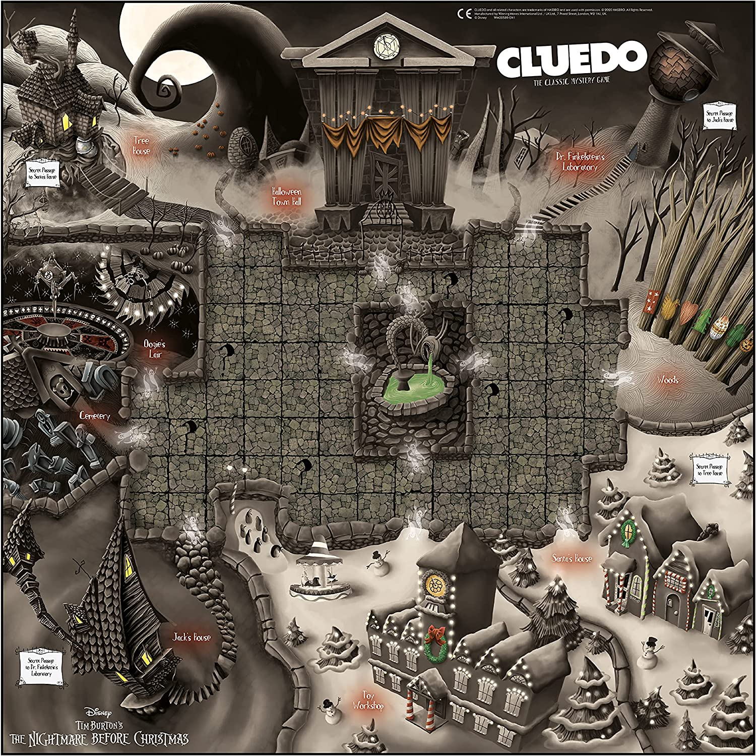 Winning Moves Cluedo the Nightmare before Christmas