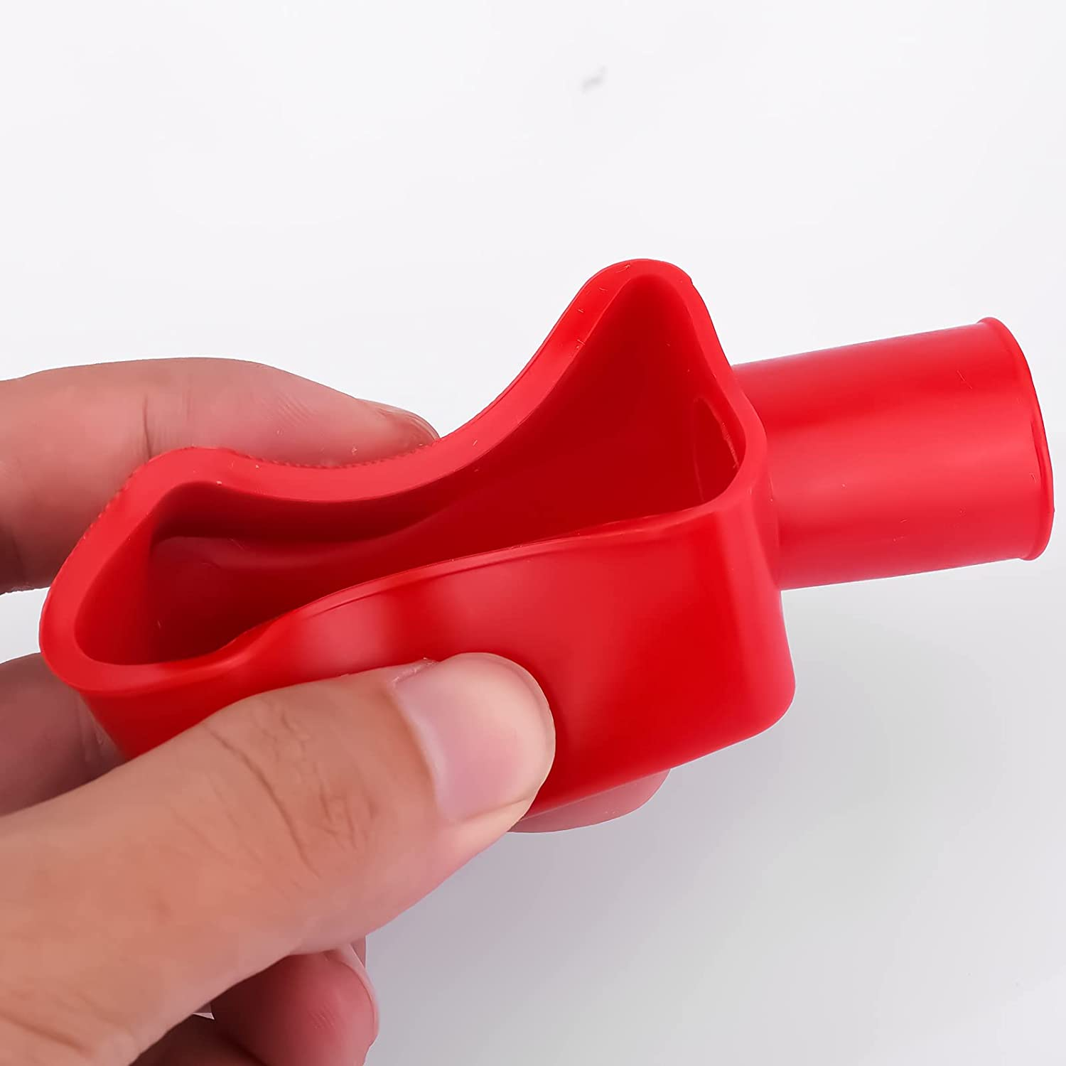 SAVITA 2Pcs Battery Terminal Covers Auto, Red & Black Soft Rubber Positive Negative Insulating Stud Covers Flexible Battery Terminal Protective Caps for Car Electric Bikes Trucks image number 2