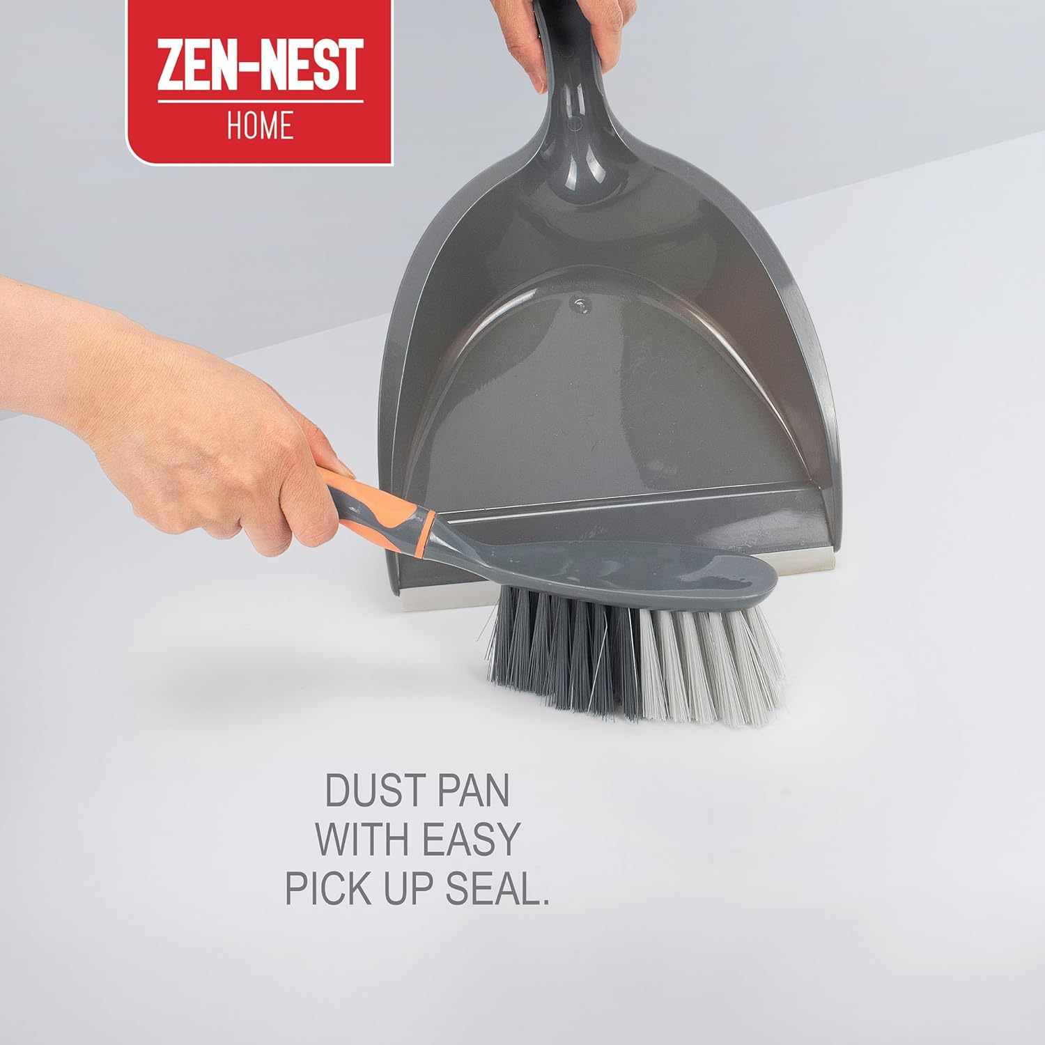 Zen Nest 5-In-1 Complete Cleaning Set &ndash; Multi-Purpose Home Cleaning Tools Kit with Broom, Dustpan, Mop & More &ndash; Space-Saving, Durable & Easy to Store (5Pcs) image number 1