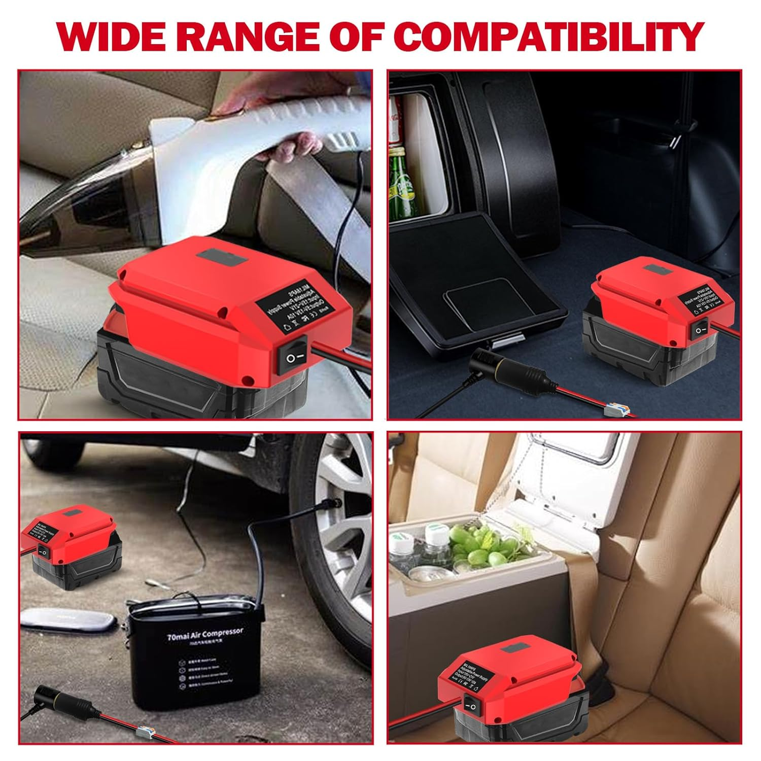 18V to 12V Step down Converter for Milwaukee M18 18V, Power Wheel Adapter for Milwaukee Voltage Reducer Transformer 130W Buck Converter Regulator for RC Car Truck Light & DIY image number 2