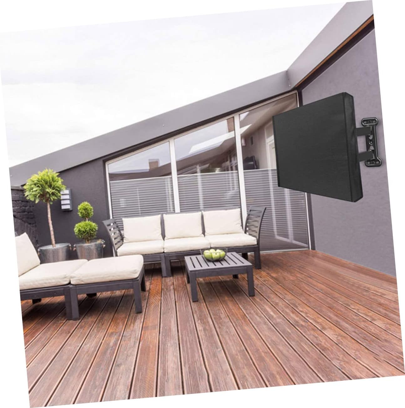 BRIGHTFUFU Tv Set Cover Outdoor Protector for Lcd Screens Seamless Design to Prevent Scratches and Dust Made from Oxford for Outdoor Use image number 6