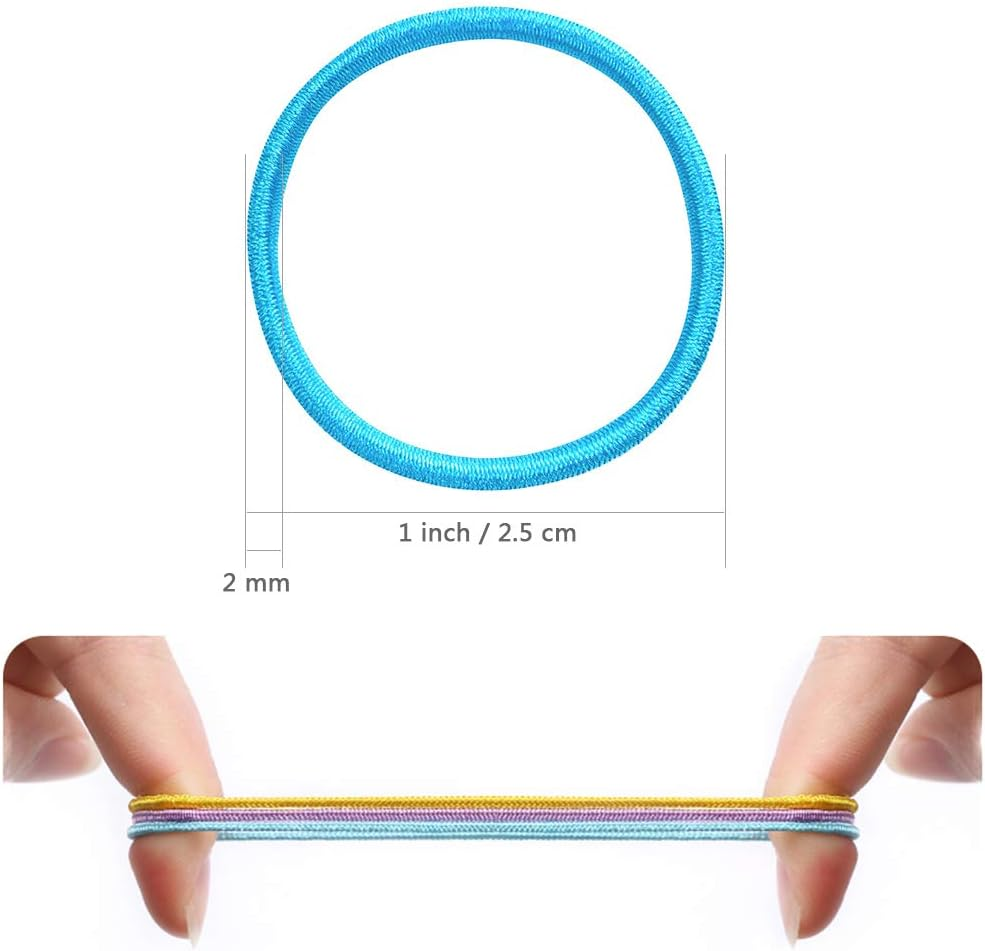 Baby Hair Ties for Girls - 200Pcs Small 1" Elastic Toddler Hair Ties Ponytail Holders Hair Tie for Baby Girls Infants Kids Hair Accessories (Color A) image number 3