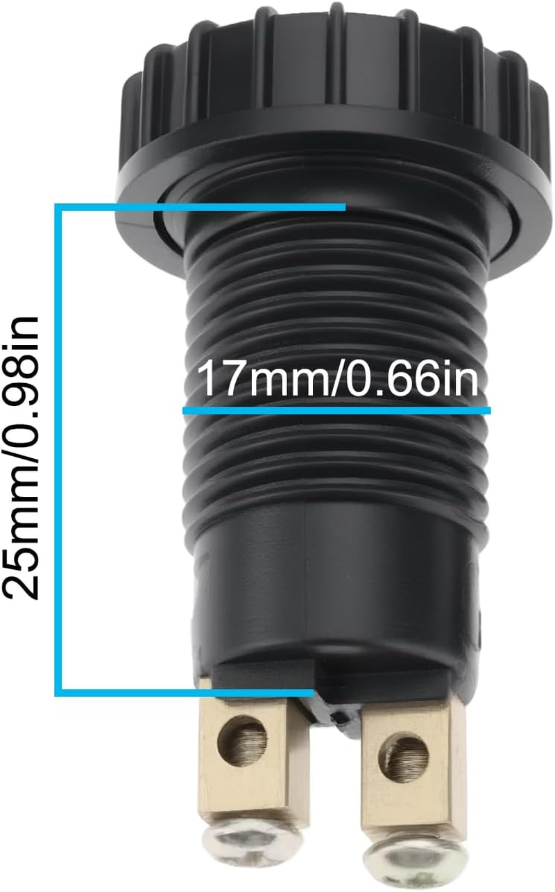 Ecsing 12V Dash Charging Warning Light Lamp 17Mm Mounting Hole 20179 Compatible with Massey Ferguson TE20 TEA20 TED20 Tractor image number 6