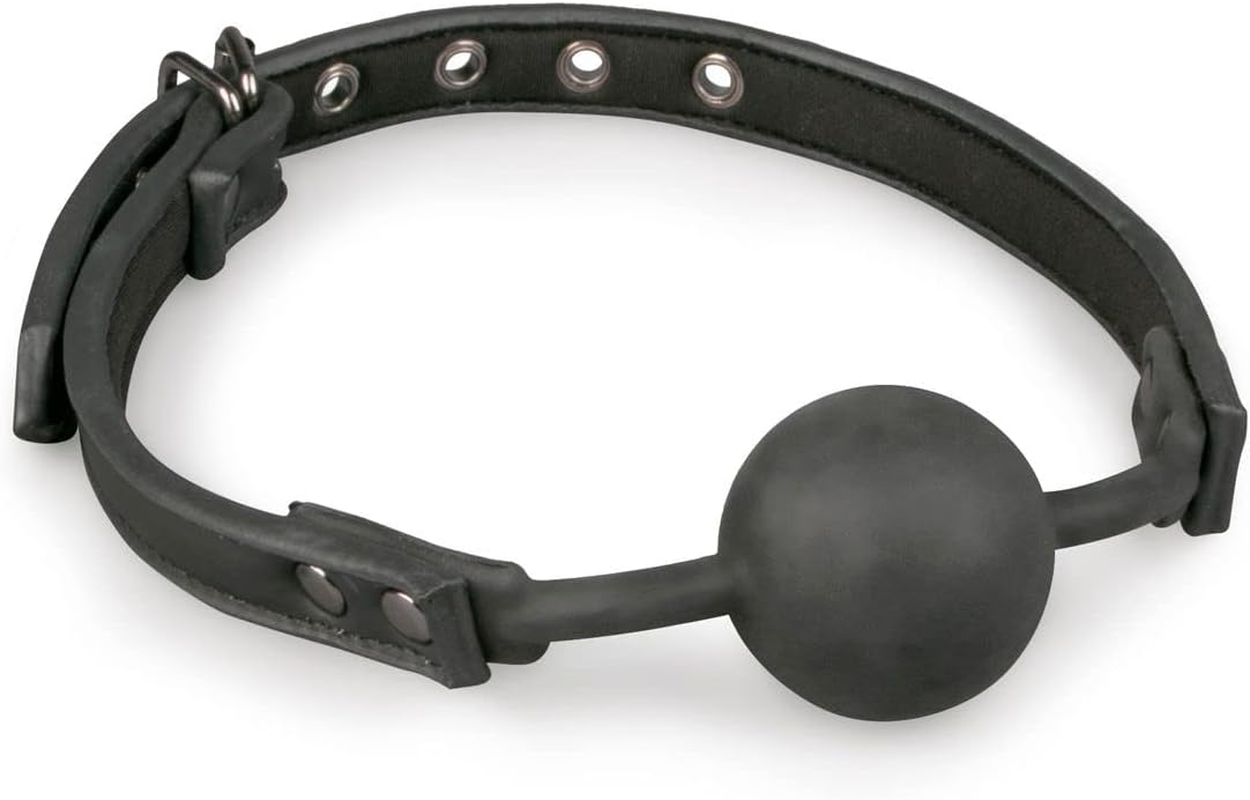 Fetish Collection Ball Gag with Silicone Ball, Black image number 3