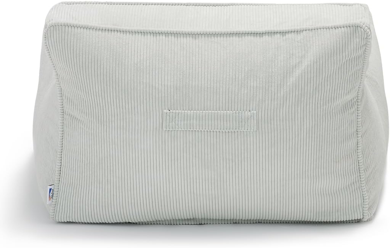 Kinda Kids Beanbag Chair-Pale Sage - Mustard image number 2