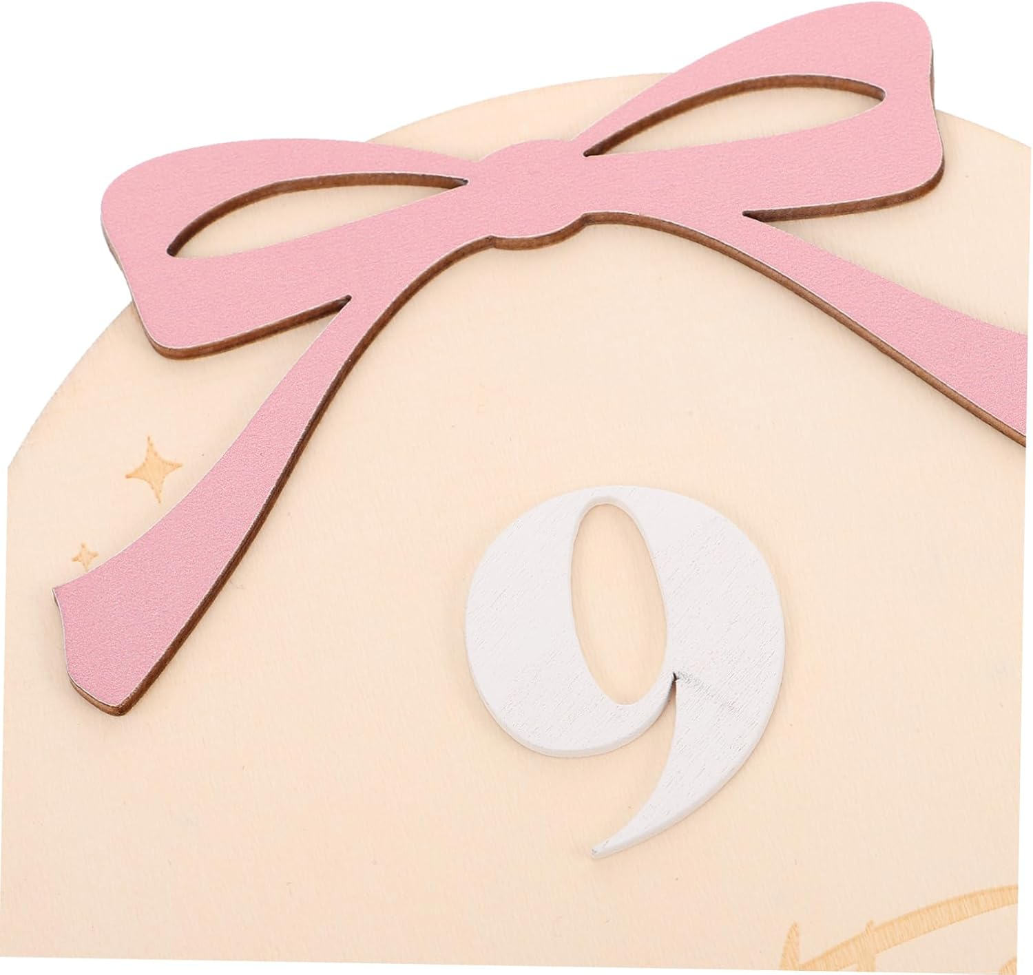 Hohopeti Newborn Calendar Monthly Milestone Wooden Discs for Photoshoots Growth Documentation Boy Girl Milestone Signs image number 2