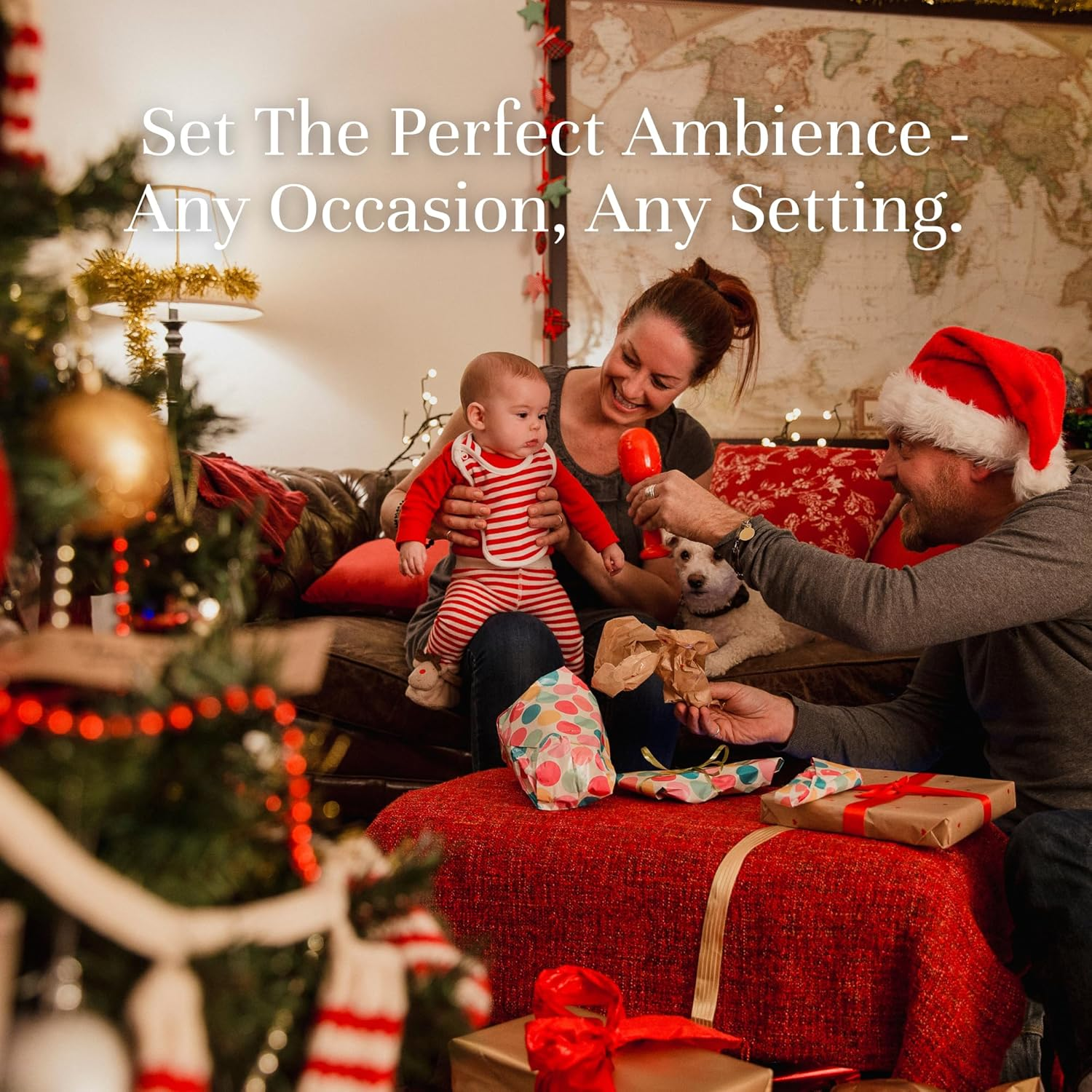 P&J Trading Christmas Set of 6 Premium Grade Fragrance Oils - Christmas Wreath, Mistletoe, Candy Cane, Gingerbread, Cinnamon, Cranberry - 10Ml Each image number 1