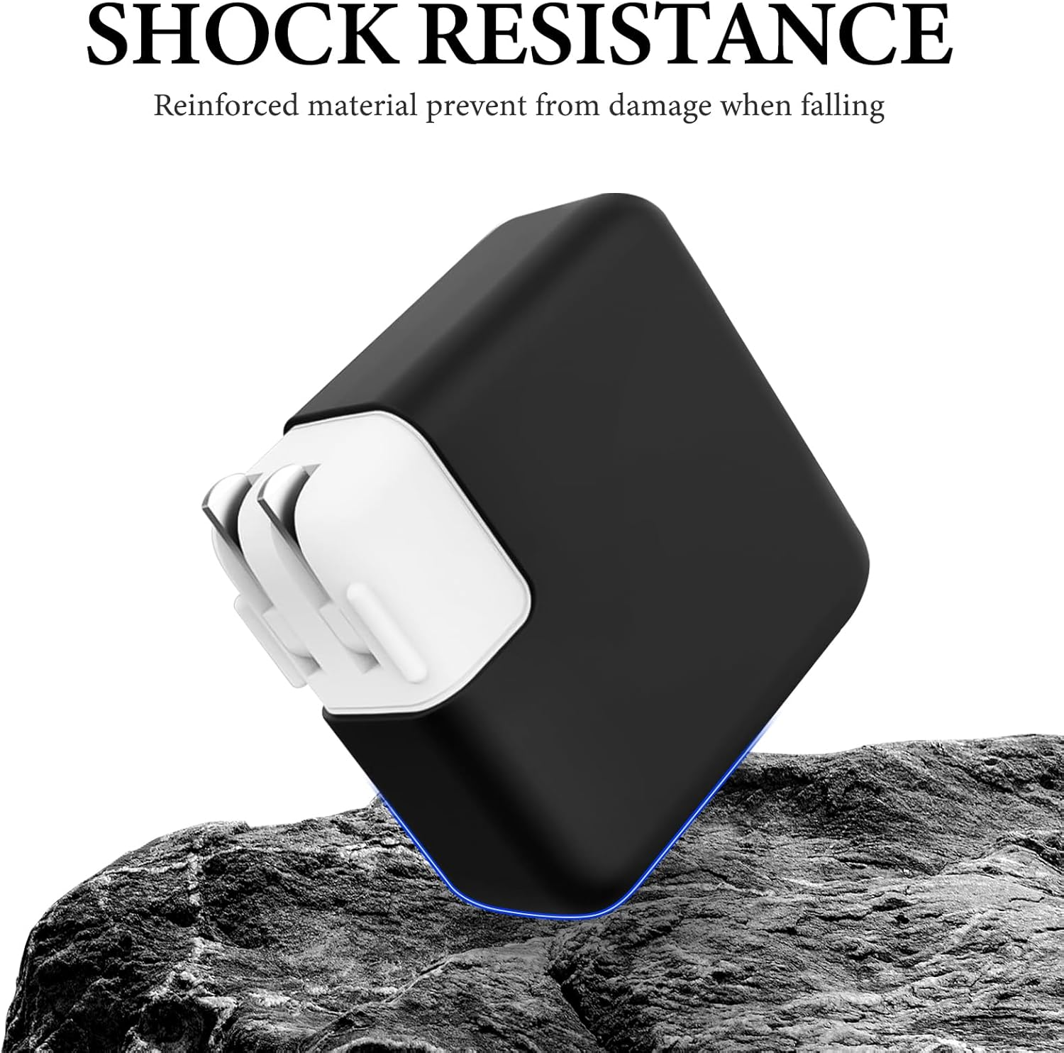 Geekria VR Charger Cover Compatible with Apple Vision Pro, Soft Silicone Protector Shell, Power Adapter Protective Sleeve, Shockproof & Anti-Scratch Battery Storage Accessories (Black) image number 3