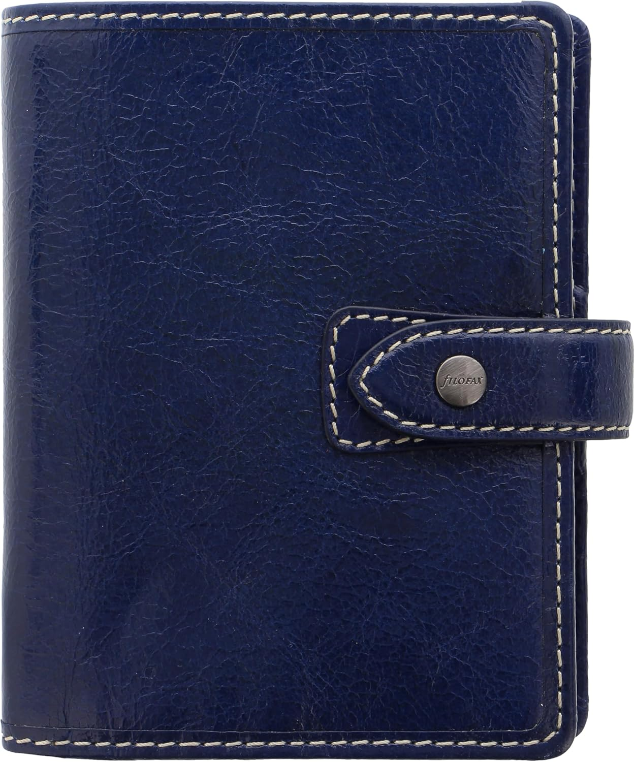 Filofax Malden A5 Leather Organiser - Navy