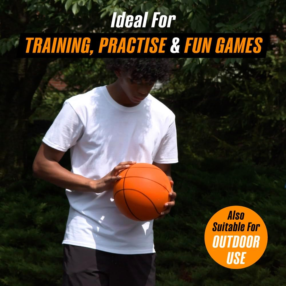 Basketball Ultra-Quiet Super Soft Sports Ball for Indoor Play image number 2