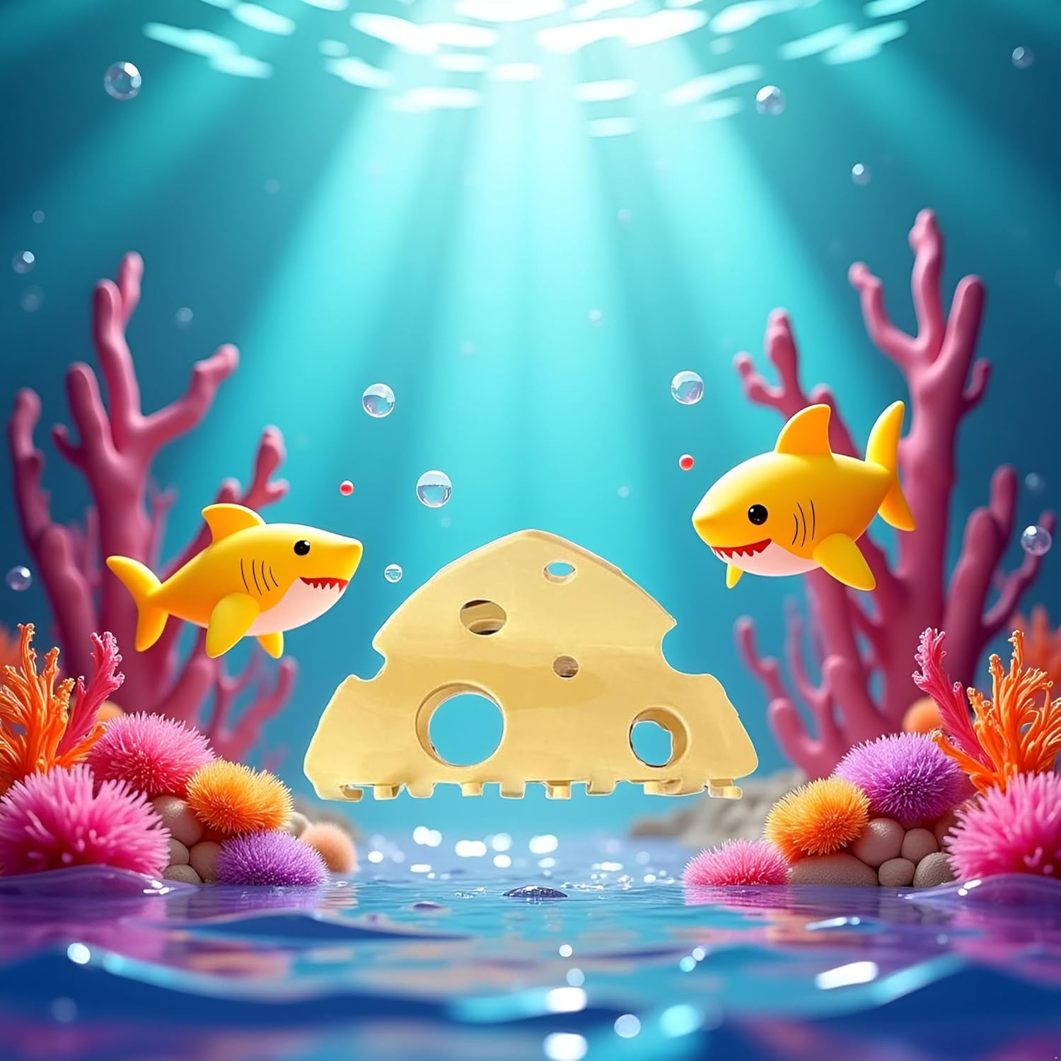 Yellow Hair Clip Headdress Hollow Shark Clip Cute Cheese Acetate Hair Claw Party for Beauty Fashion Hair Styling Accessories image number 1