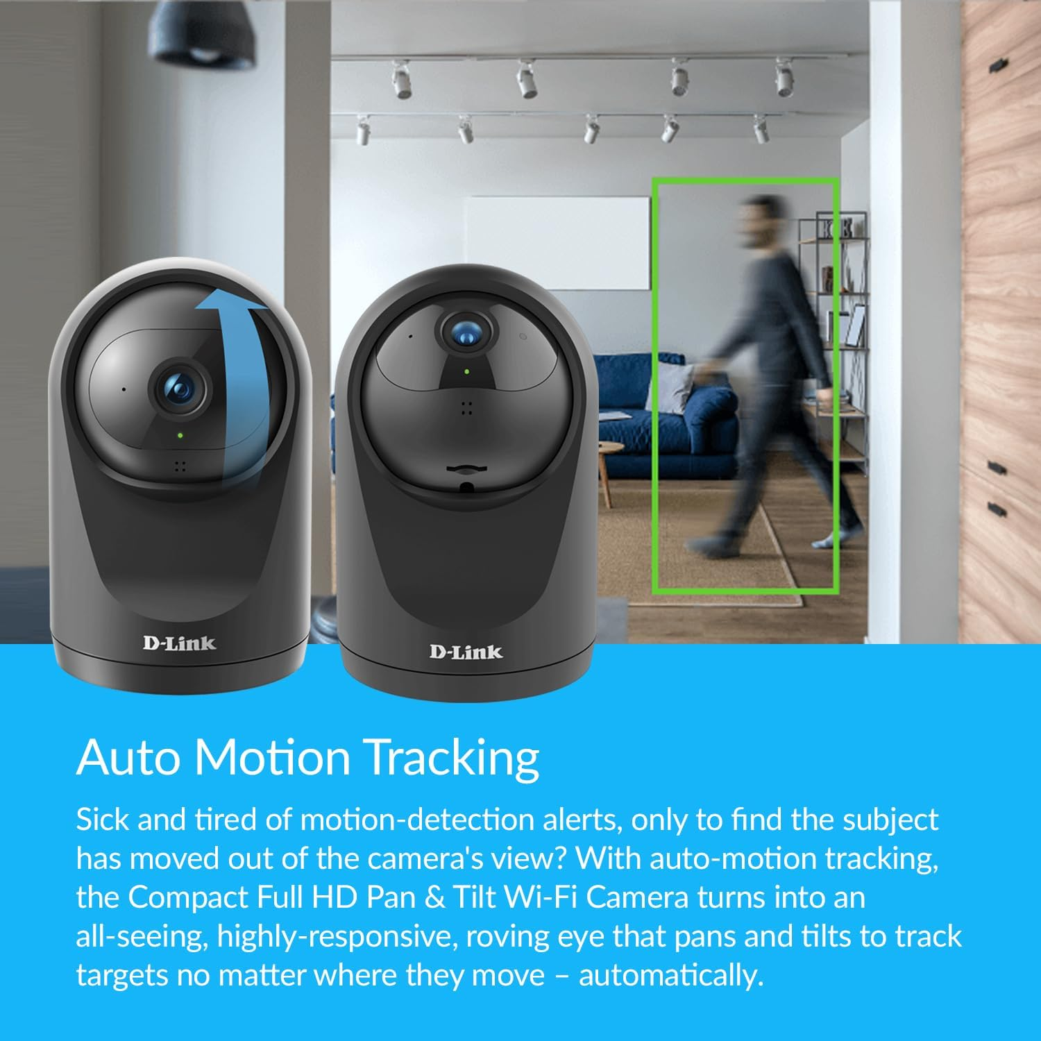 D-Link DCS-6500LHV2 Full HD Pan & Tilt Wi-Fi Camera, Dog/Pet Camera, Motion Tracking, Indoor Camera, Wifi Camera, IR Night Vision, WPA3&trade; Encryption,Sd&Cloud, Supports Google/Alexa to Keep Homes Secure image number 2