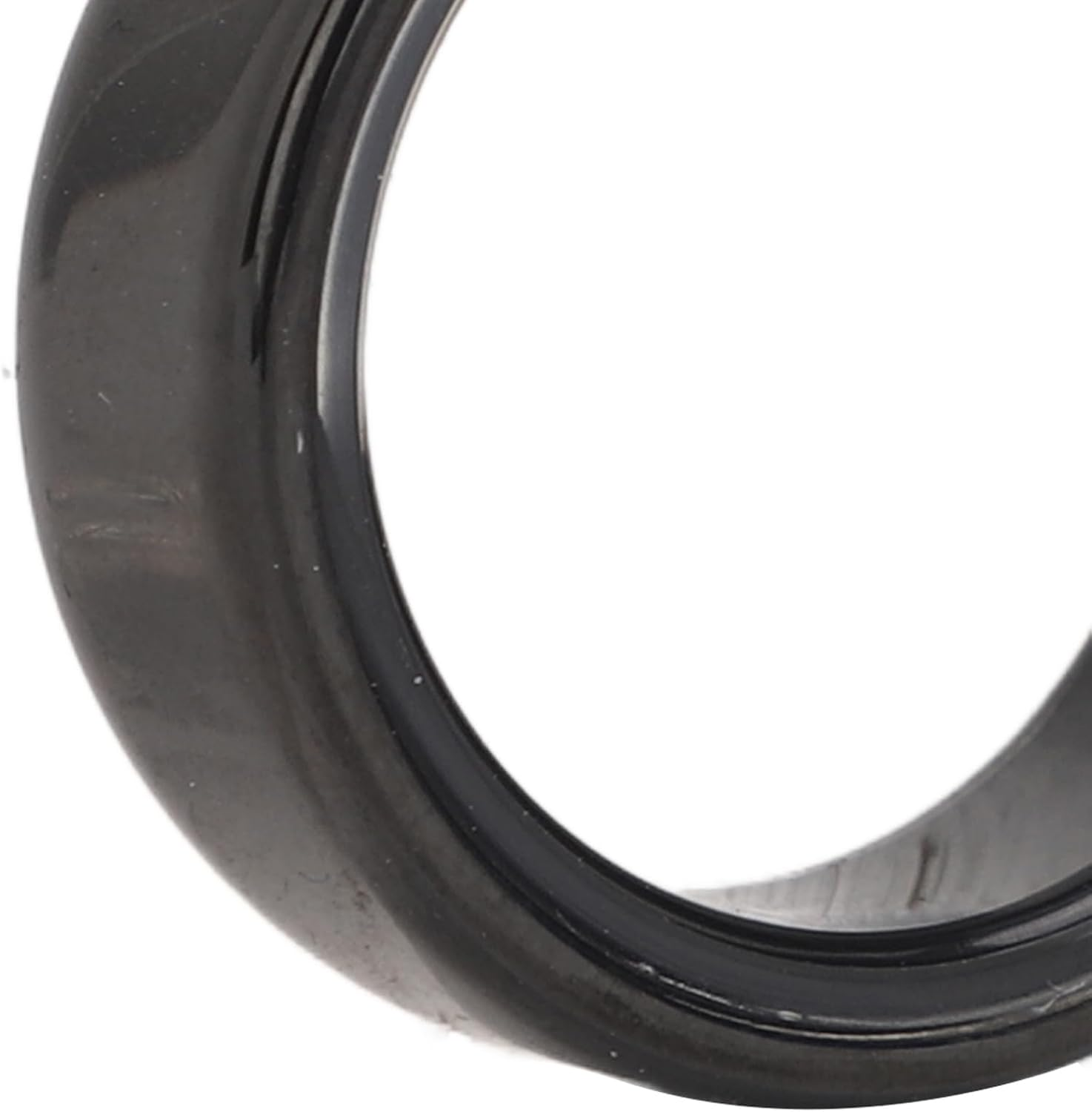 Sleep Quality Tracker Ring Rechargeable Lightweight Black Ceramic Smart Health Ring IP68 Waterproof for Android (Size 12) image number 5