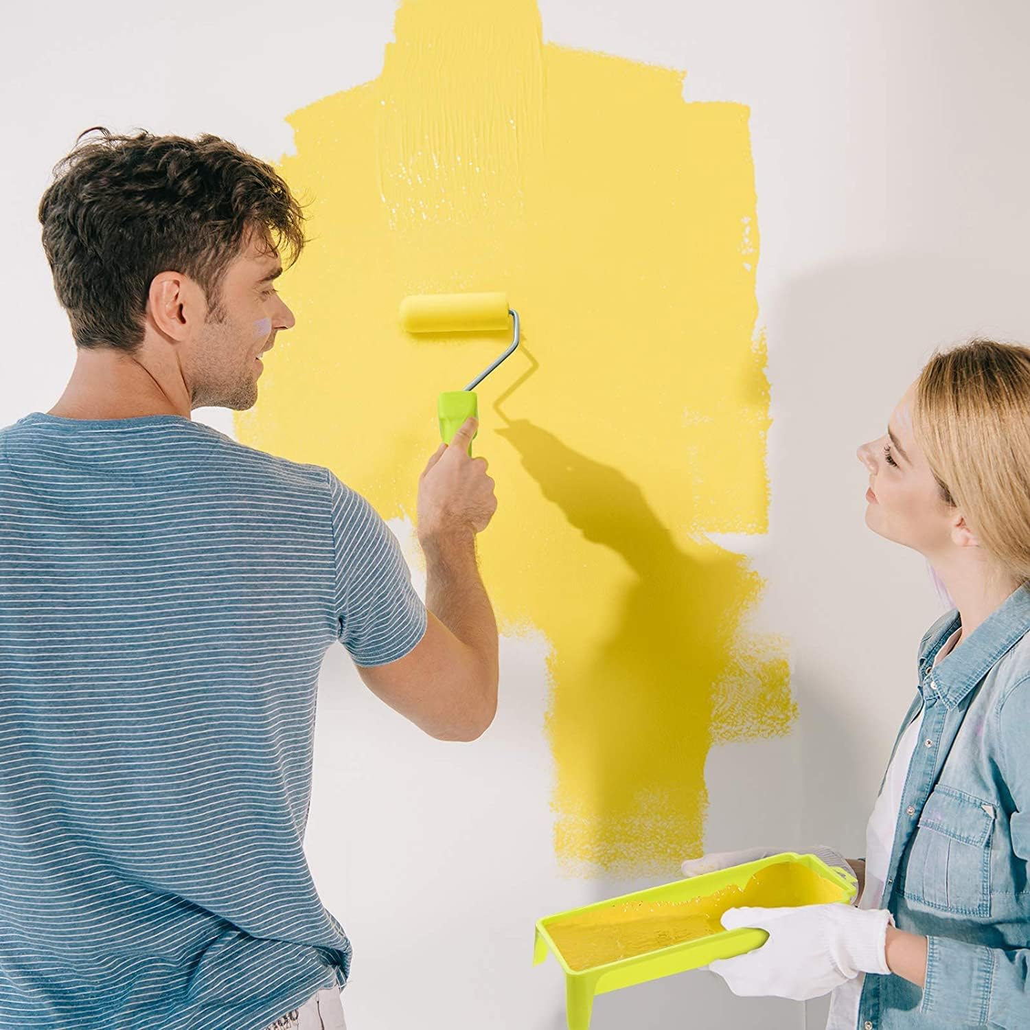 [6PCE] Handy Hardware Paint Roller Covers, 22.5Cm, All-Purpose Micro-Fiber, High Density & Shed-Resistant, Maximize Paint Retention, Perfect for Oil-Based Finishes image number 5