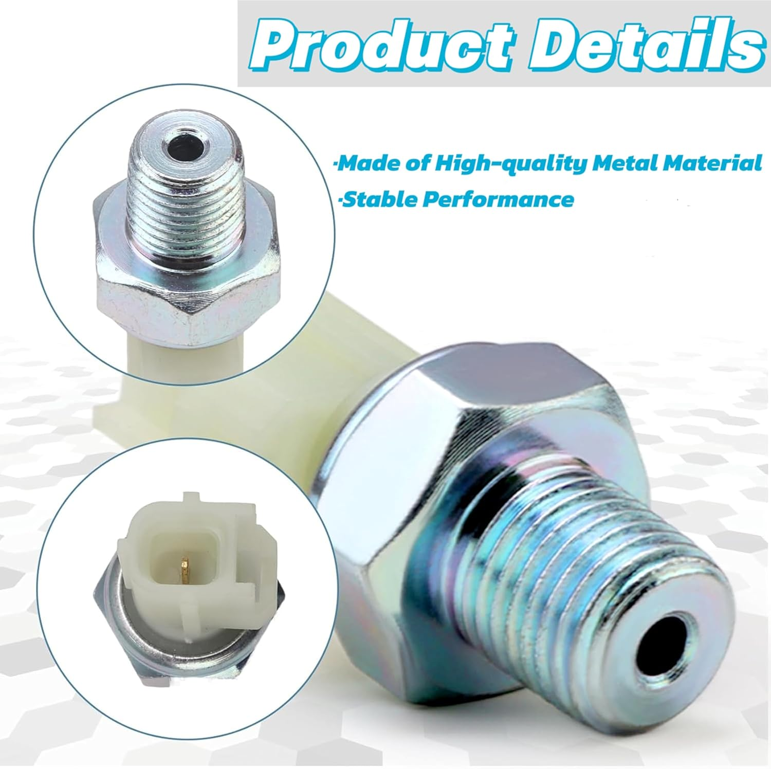 6U5Z-9278-D Car Engine Oil Pressure Sensor Switch Compatible with Ford Explorer Lincoln LS Mustang Taurus F-150 Ranger Expedition Continental Navigator Mercury Mountaineer Milan Mariner image number 2