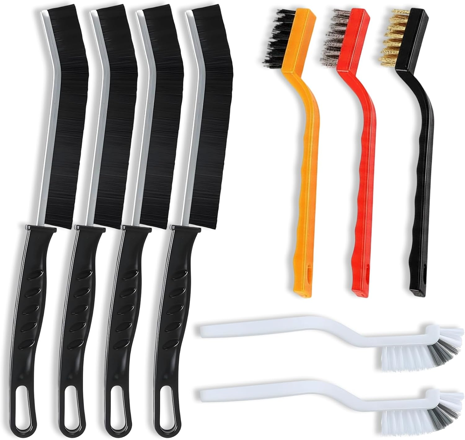 9-Piece Setcleaning Brush, Crevice Cleaning Brush and Grout Cleaner for Household & Cleaning, Multi-Purpose Scrubbing Brush for Bathroom, Shower, Kitchen, Toilet Cleaning Tools, Home Essentials image number 5