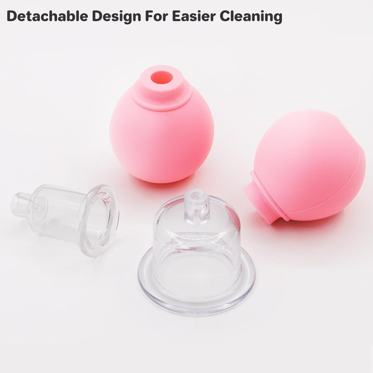 AIMALL Advanced Facial Cupping Set - Silicone & Glass Facial Massage Cups for Lifting, Skin Firming, Meridian Dredging, Wrinkle Reduction - Safe, Durable, and Easy-To-Clean, Includes 4 Sizes image number 5