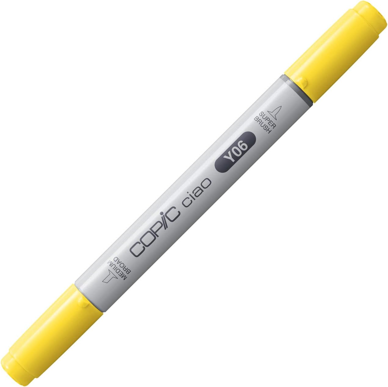 Copic Ciao Coloured Marker Pen - (Y-06) Yellow, for Art & Crafts, Colouring, Graphics, Highlighter, Design, Anime, Professional & Beginners, Art Supplies & Colouring Books - Acid Yellow image number 2