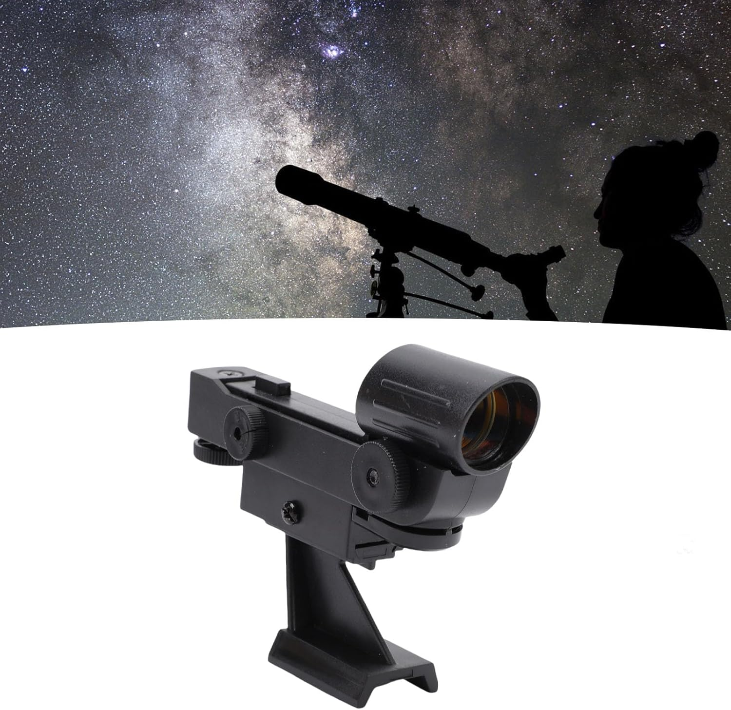 XUMIUZIY Red Dot Finderscope, LED Dot Viewfinder with Brightness Adjustment for Astronomical Telescopes, Compatible with 80EQ SE SLT PS Series image number 5