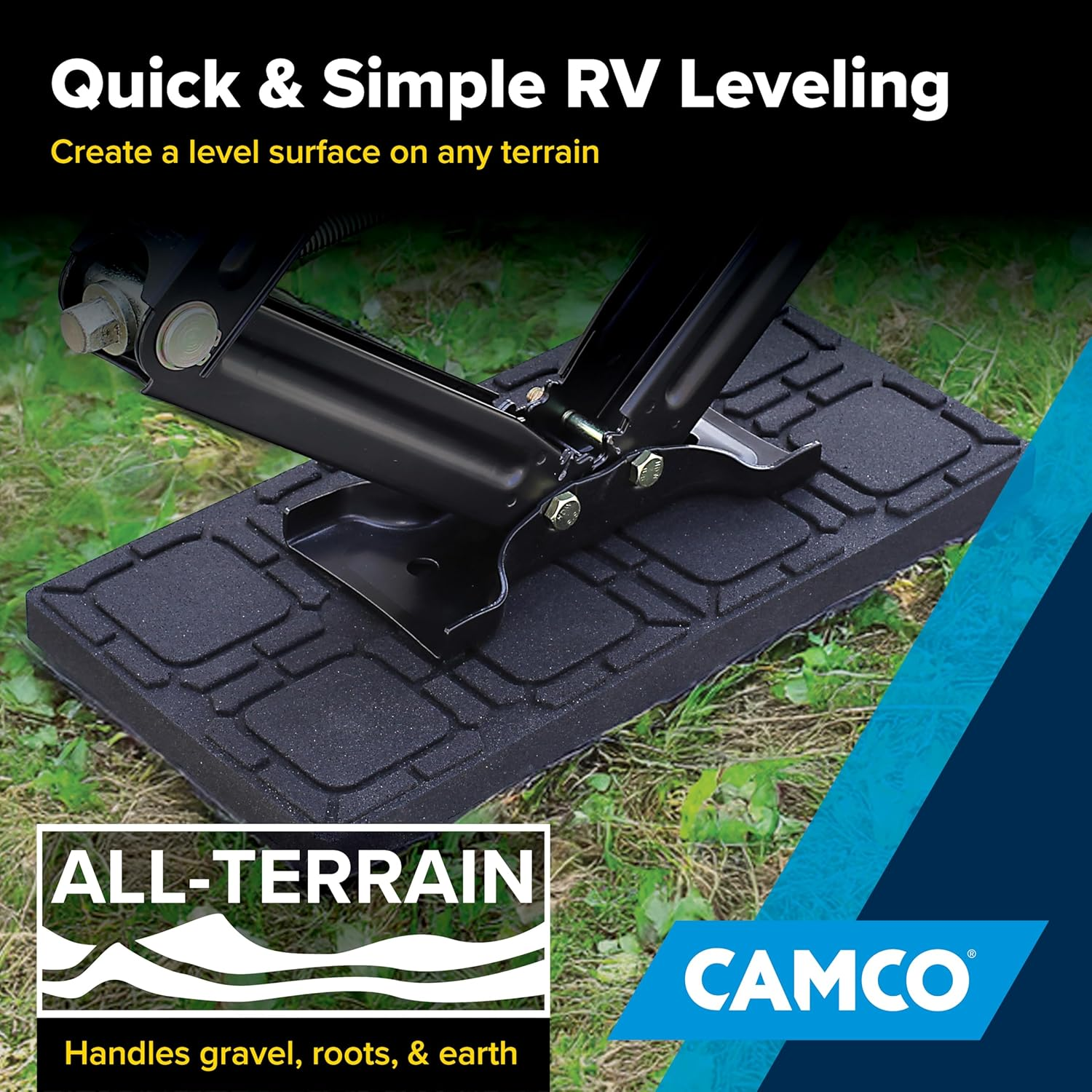 Camco 44601 8.5" X 17" Leveling Block Non Slip Pad image number 4