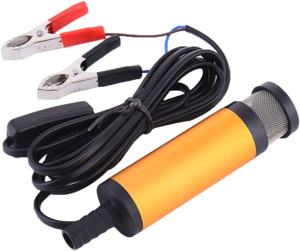 ZONADA 12V Submersible Pump 38Mm Stainless Steel Diesel Fuel Water Oil Transfer for Car Truck RV Boat Farm Use