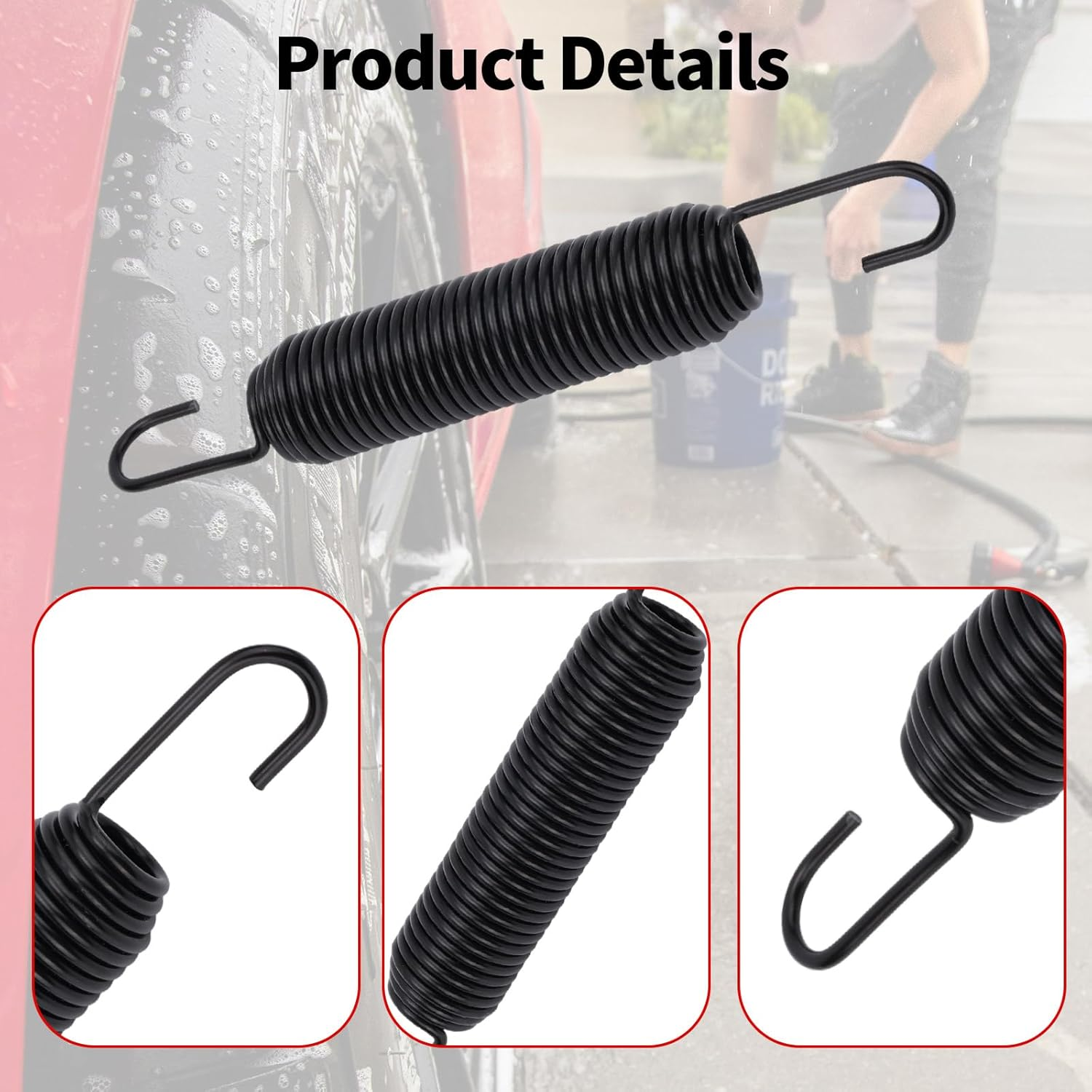 UC27888 Extension Spring Replacement for John Deere, Mower Deck Belt Tension Spring for Z320M Z320R Z335E Z345M Z345R Models image number 2