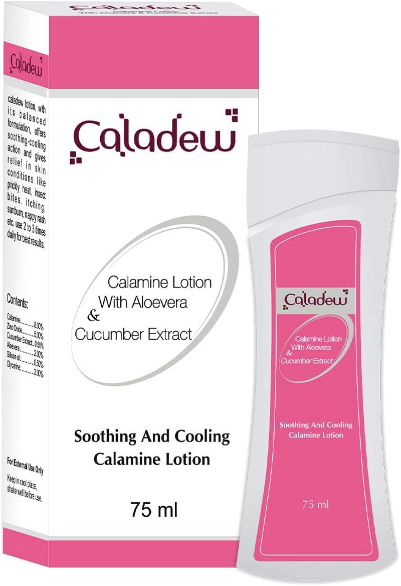 Ethiglo Caladew Calamine Lotion with Aloevera & Cucumber Extract - 75Ml : Pack of 1 image number 3