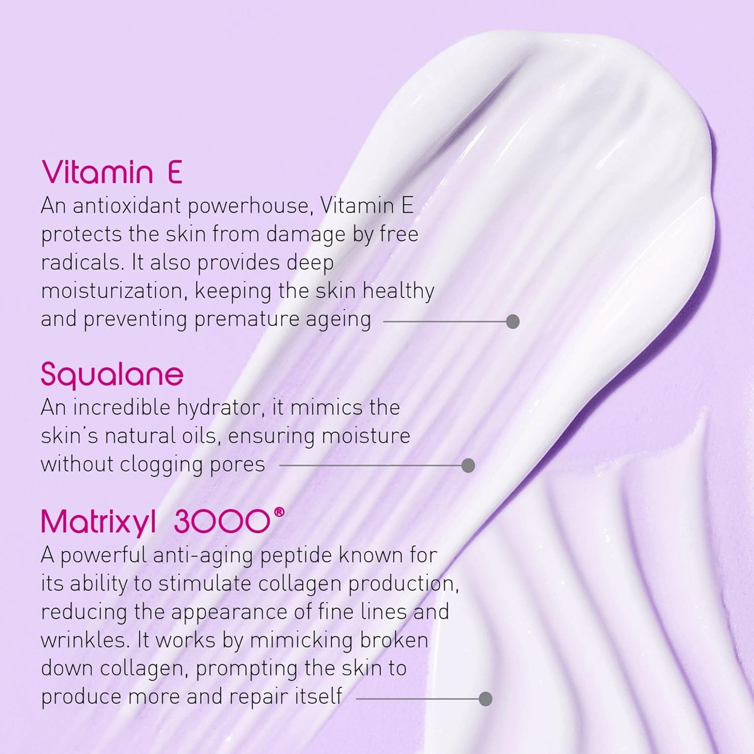 Be Rejuvenated Nourishing Face Night Cream - Menopause Skincare. Stimulates Collagen, Boosts Hydration, Wrinkle Reduction for Visibly Firmer, Glowing Skin. with Matrixyl 3000, Vitamin E and Squalane image number 5