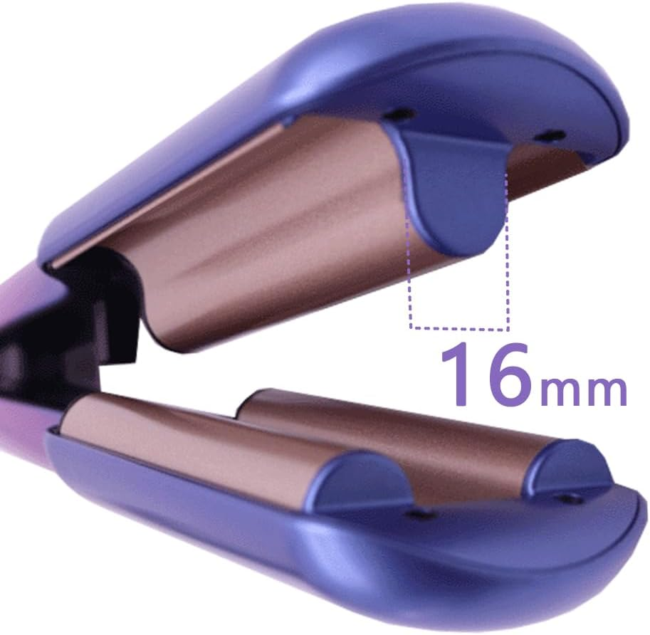 Deep Hair Waver, Crimper for Curling Hair Volumizing, Wave Curling Iron Hair Crimper,3 Barrel Ionic Wavy Hair Curler for Women,16Mm Rapid Heating Curling Wand, Crimper Hair Iron for Wide Deep Waves image number 2
