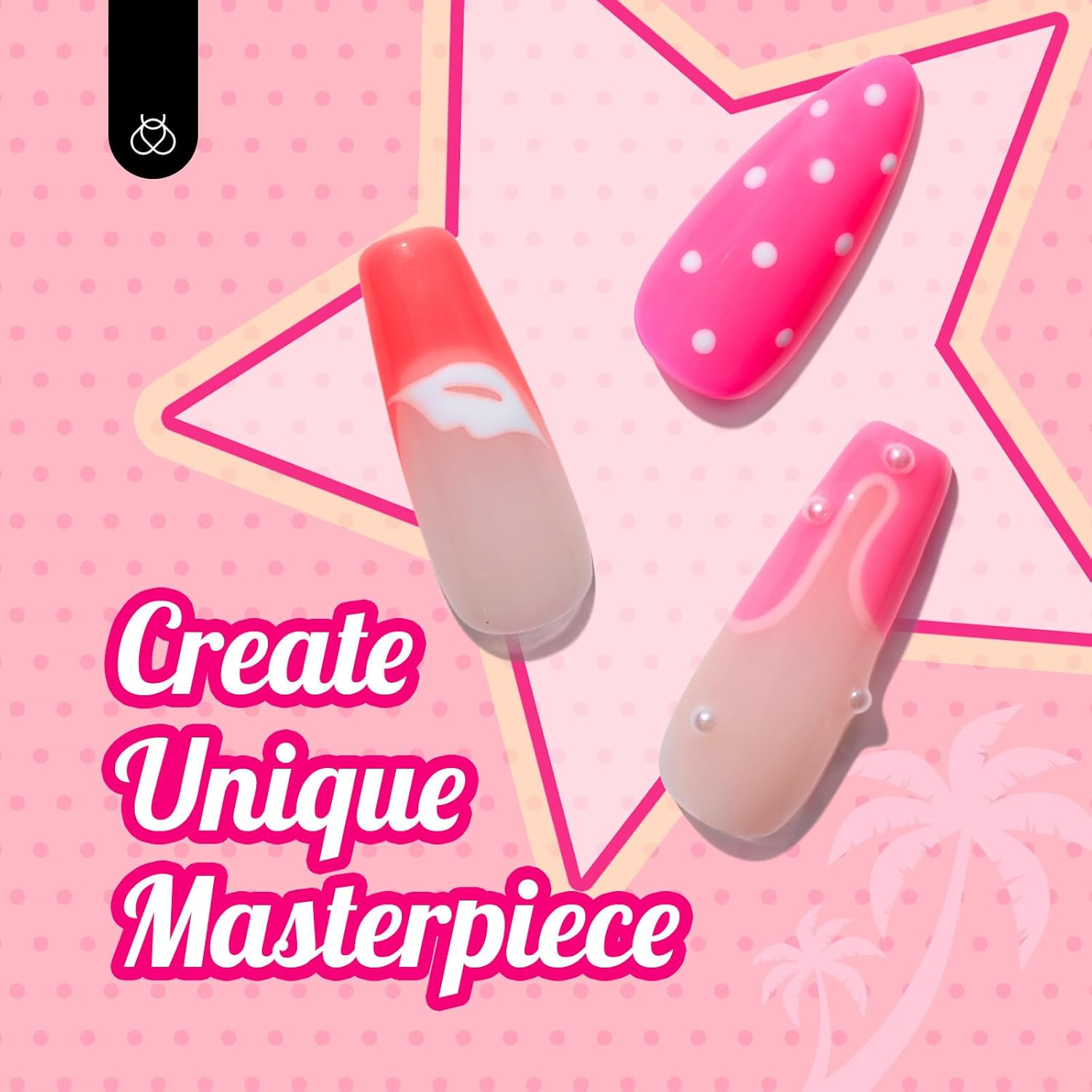 Beetles Gel Nail Polish Set - 6 Colors Pink Rose Red Spring Summer Nail Gel Kit Sweetheart Candies Collection Pink Glitter Valentine'S Day Nails for Women Girlfriend Soak off U V LED Gel Manicure Kit image number 2