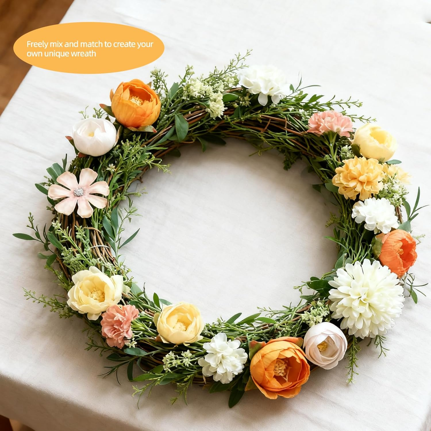 Flower Hair Clips, Pack of 21 Orange Flowers Hair Clips, Artificial Flower Hair Clips, Flower Hair Accessories for Party, Beach, Wedding, Event Decoration image number 6