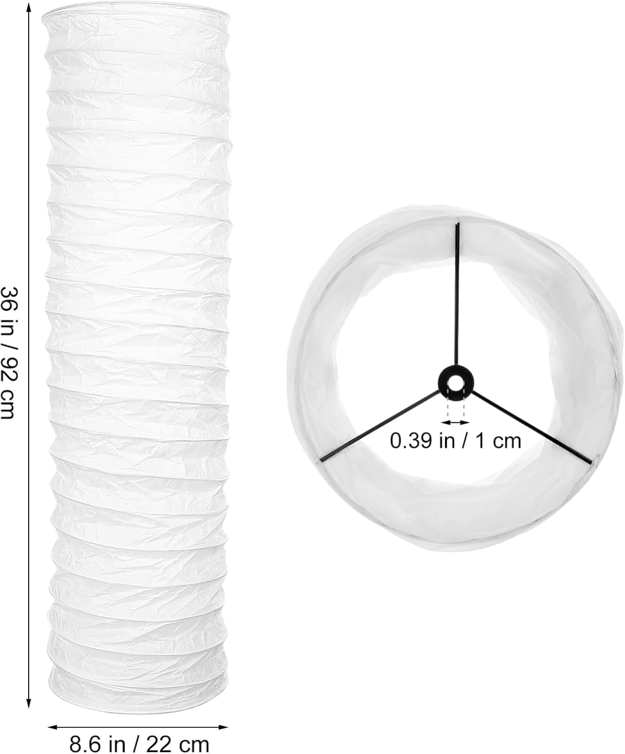 SHINEOFI Paper Lampshade for Floor Lamp, Nordic Style Floor Lampshade, Replacement Light Cover for Living Room, Bedroom, 36 X 36 X 9 Inches image number 6