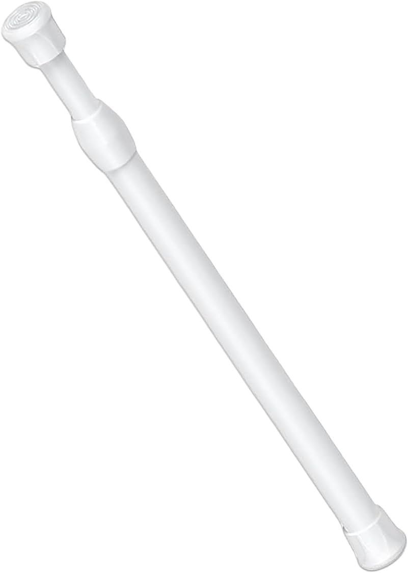 Sgphrzlt Adjustable Sliding Glass Patio Door Security Bar, 40-70Cm Extendable Small Tension Rods, Anti-Slip Window Safety Lock Bars, No Drill Short Curtain Rod, 2 Pack