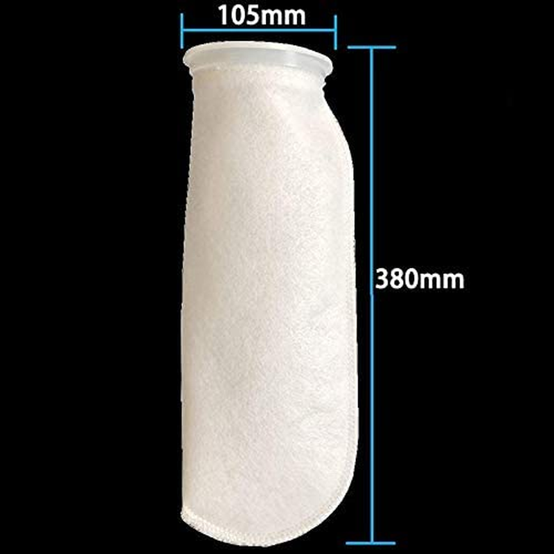 Pvcqjkd 4 Packs of Filter Socks, 200 Micrometres, for Fish Tank/Saline Aquarium, Pond, For/Overflow