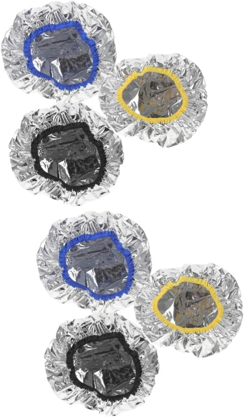 FRCOLOR 6Pcs Tinfoil Cap for Deep Conditioning Hair Mask Elastic Sleeping Cap Bulk Shower Heat for Hair Treatment Spa Shower Dye Oil Processing image number 7